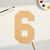 Unfinished Number 6 Wood Cutout - Unfinished Baltic Birch Craft Shape