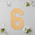 Unfinished Number 6 Wood Cutout - Unfinished Baltic Birch Craft Shape