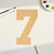Unfinished Number 7 Wood Cutout for Door Hangers, Seasonal Decor and Paint Parties, Baltic Birch Craft Blank