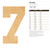 Unfinished Number 7 Wood Cutout for Door Hangers, Seasonal Decor and Paint Parties, Baltic Birch Craft Blank