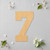 Unfinished Number 7 Wood Cutout - Unfinished Baltic Birch Craft Shape