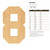 Unfinished Number 8 Wood Cutout for Door Hangers, Seasonal Decor and Paint Parties, Baltic Birch Craft Blank