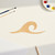 Unfinished Ocean Wave Wood Cutout for Door Hangers, Seasonal Decor and Paint Parties, Baltic Birch Craft Blank