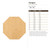 Octagon Wood Cutout for Crafts, Unfinished Baltic Birch Craft Shape