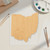 Unfinished Ohio Wood Cutout - Unfinished Baltic Birch Craft Shape