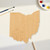Unfinished Ohio Wood Cutout - Unfinished Baltic Birch Craft Shape