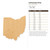 Unfinished Ohio Wood Cutout - Unfinished Baltic Birch Craft Shape