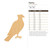 Osprey Wood Cutout for Crafts, Unfinished Baltic Birch Craft Shape