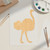 Ostrich Wood Cutout for Crafts, Unfinished Baltic Birch Craft Shape