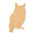 Unfinished Owl 2 Wood Cutout - Unfinished Baltic Birch Craft Shape