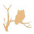 Unfinished Owl In Tree Wood Cutout - Unfinished Baltic Birch Craft Shape