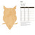 Unfinished Owl Wood Cutout for Door Hangers, Seasonal Decor and Paint Parties, Baltic Birch Craft Blank