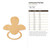 Unfinished Pacifier Wood Cutout - Unfinished Baltic Birch Craft Shape