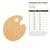 Unfinished Paint Palette Wood Cutout - Unfinished Baltic Birch Craft Shape
