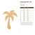 Unfinished Palm Tree Wood Cutout - Unfinished Baltic Birch Craft Shape