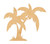 Unfinished Palm Trees Wood Cutout for Door Hangers, Seasonal Decor and Paint Parties, Baltic Birch Craft Blank