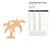 Unfinished Palm Trees Wood Cutout - Unfinished Baltic Birch Craft Shape