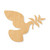 Unfinished Peace Dove Wood Cutout - Unfinished Baltic Birch Craft Shape
