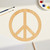 Unfinished Peace Sign Wood Cutout for Door Hangers, Seasonal Decor and Paint Parties, Baltic Birch Craft Blank