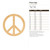 Unfinished Peace Sign Wood Cutout for Door Hangers, Seasonal Decor and Paint Parties, Baltic Birch Craft Blank