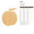 Unfinished Peach 3 Wood Cutout for Door Hangers, Seasonal Decor and Paint Parties, Baltic Birch Craft Blank