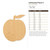 Unfinished Peach 3 Wood Cutout - Unfinished Baltic Birch Craft Shape