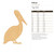 Unfinished Pelican 2 Wood Cutout for Door Hangers, Seasonal Decor and Paint Parties, Baltic Birch Craft Blank