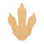 Unfinished Penguin Footprint Wood Cutout - Unfinished Baltic Birch Craft Shape