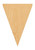 Unfinished Pennant Wood Cutout for Door Hangers, Seasonal Decor and Paint Parties, Baltic Birch Craft Blank