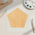 Unfinished Pentagon Wood Cutout for Door Hangers, Seasonal Decor and Paint Parties, Baltic Birch Craft Blank