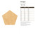 Unfinished Pentagon Wood Cutout for Door Hangers, Seasonal Decor and Paint Parties, Baltic Birch Craft Blank