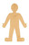 Unfinished Person Wood Cutout for Door Hangers, Seasonal Decor and Paint Parties, Baltic Birch Craft Blank