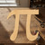 Unfinished Pi Wood Cutout - Unfinished Baltic Birch Craft Shape
