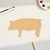 Unfinished Pig 1 Wood Cutout - Unfinished Baltic Birch Craft Shape