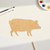 Unfinished Pig 2 Wood Cutout - Unfinished Baltic Birch Craft Shape