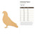 Unfinished Pigeon Wood Cutout - Unfinished Baltic Birch Craft Shape