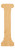 Unfinished Pillar Wood Cutout for Door Hangers, Seasonal Decor and Paint Parties, Baltic Birch Craft Blank