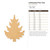 Unfinished Pine Tree Wood Cutout - Unfinished Baltic Birch Craft Shape