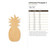 Unfinished Pineapple 2 Wood Cutout - Unfinished Baltic Birch Craft Shape