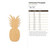 Unfinished Pineapple Wood Cutout - Unfinished Baltic Birch Craft Shape
