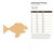 Unfinished Pirrana Wood Cutout - Unfinished Baltic Birch Craft Shape
