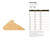 Pizza Slice Wood Cutout - Unfinished Baltic Birch Craft Shape