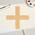 Unfinished Plus Sign Wood Cutout for Door Hangers, Seasonal Decor and Paint Parties, Baltic Birch Craft Blank