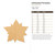 Unfinished Poinsettia Wood Cutout - Unfinished Baltic Birch Craft Shape
