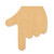 Unfinished Pointing Finger Wood Cutout - Unfinished Baltic Birch Craft Shape