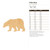 Unfinished Polar Bear Wood Cutout for Door Hangers, Seasonal Decor and Paint Parties, Baltic Birch Craft Blank