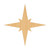 Unfinished Polaris Star Wood Cutout for Door Hangers, Seasonal Decor and Paint Parties, Baltic Birch Craft Blank