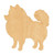 Unfinished Pomeranian Wood Cutout for Door Hangers, Seasonal Decor and Paint Parties, Baltic Birch Craft Blank