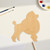 Unfinished Poodle Wood Cutout - Unfinished Baltic Birch Craft Shape