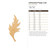Unfinished Poppy Leaf Wood Cutout - Unfinished Baltic Birch Craft Shape